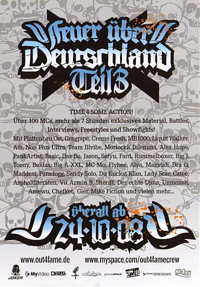 feuer �ber deutschland Frontside