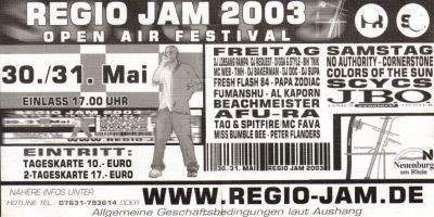 regiojam 2003 Frontside