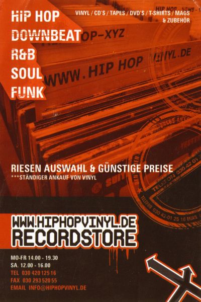 hiphopvinyl.de berlin Frontside