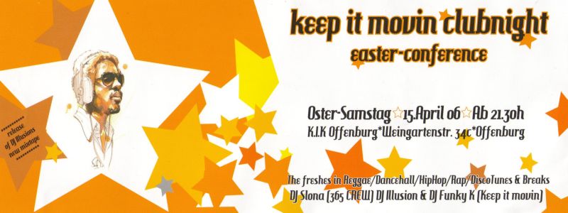 keep it movin clubnight Frontside