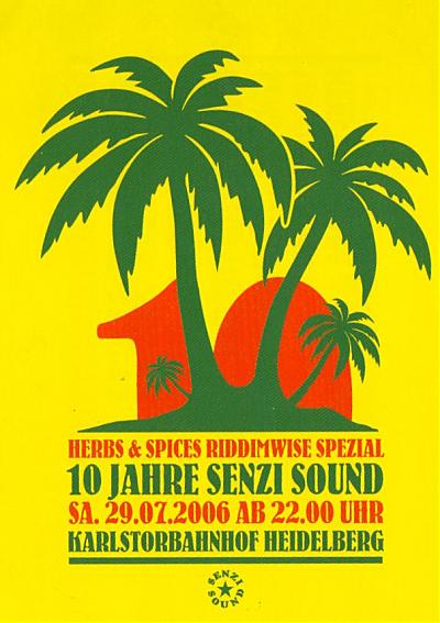 10 jahre senzi sound Frontside