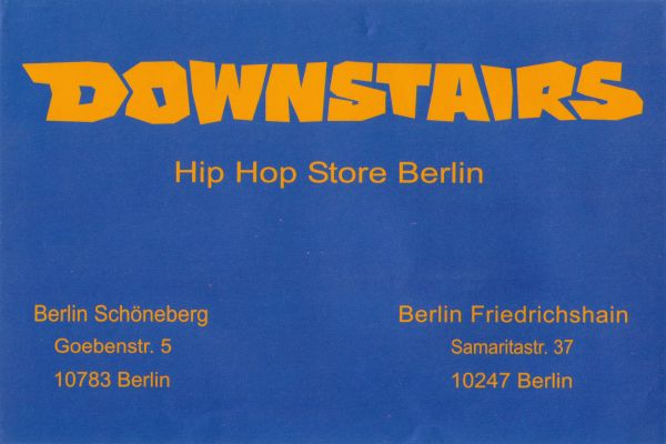 downstairs berlin Frontside