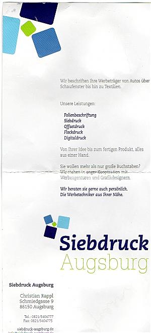 siebdruck augsburg Backside