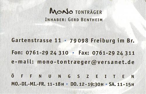 mono freiburg Backside