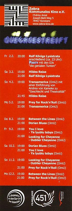 quergestreift Backside