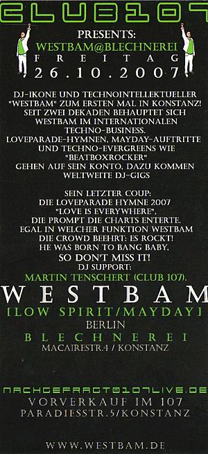 westbam@blechnerei Backside