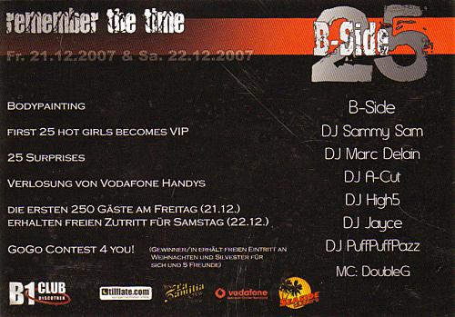 REMEMBER THE TIME Backside